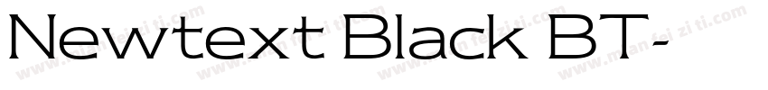 Newtext Black BT字体转换
